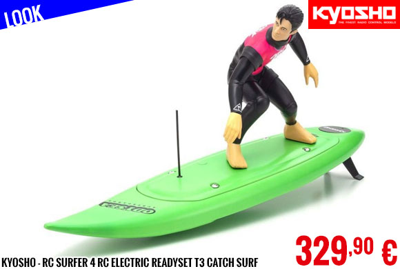 Look - Kyosho - RC Surfer 4 RC Electric Readyset T3 Catch Surf