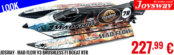 Look - Josway - Mad Flow V3 Brushless F1 Boat RTR