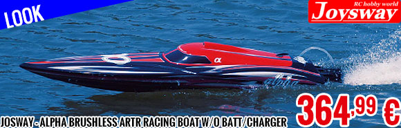 Look - Josway - Alpha Brushless ARTR Red Racing Boat w/o Batt/Charger