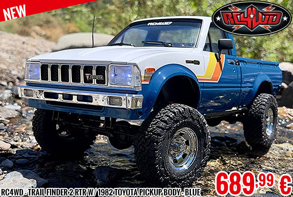 New - RC4WD - Trail Finder 2 RTR mit 1982 Toyota Pickup Karosserie blau