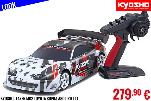 Look - Kyosho - Fazer MK2 Toyota Supra A80 Drift T1