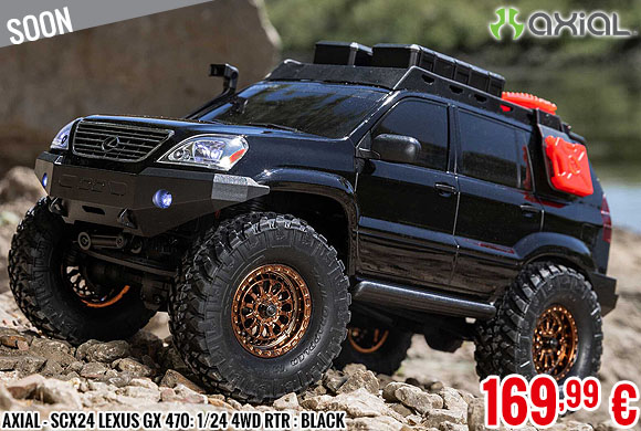 Soon - Axial - SCX24 Lexus GX 470: 1/24 4WD RTR : Black