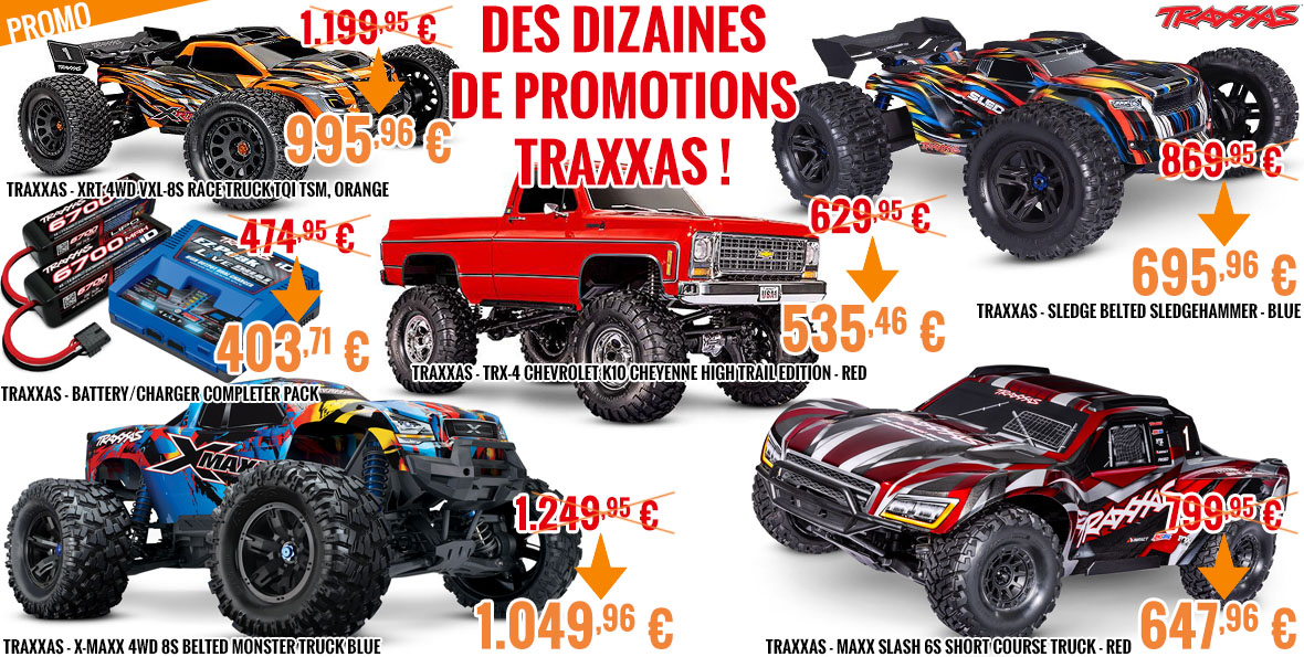 Promo - Des dizaines de promotions Traxxas !