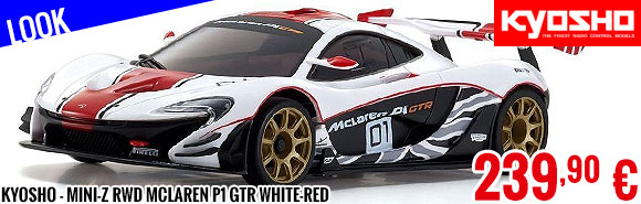 Look - Kyosho - Mini-Z RWD McLaren P1 GTR White-Red