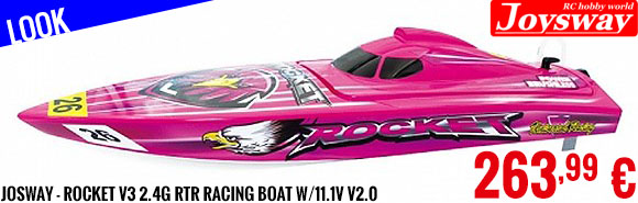 Look - Josway - Rocket V3 2.4G RTR Racing Boat w/11.1V v2.0