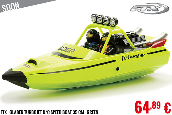 Soon - FTX - Glader Turbojet R/C Speed Boat 35 cm - Green