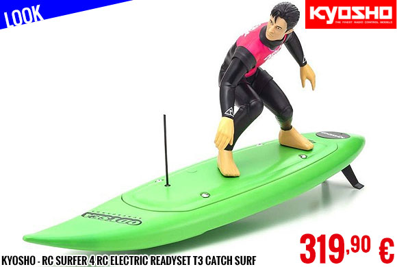 Look - Kyosho - RC Surfer 4 RC Electric Readyset T3 Catch Surf