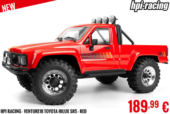 New - HPI Racing - Venture18 Toyota Hilux SR5 - Red