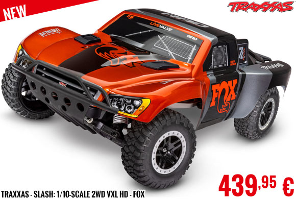 New - Traxxas - Slash: 1/10-Scale 2WD VXL HD - FOX