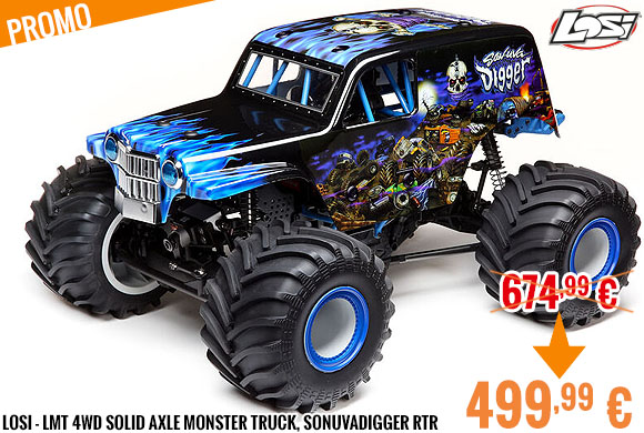 Promo - Losi - LMT 4wd Solid Axle Monster Truck, SonuvaDigger RTR