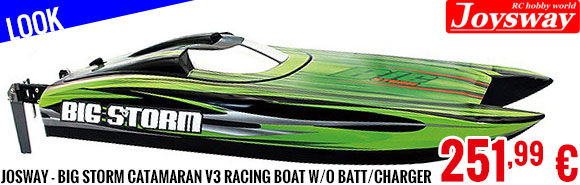 Look - Josway - Big Storm Catamaran V3 Racing Boat w/o Batt/Charger