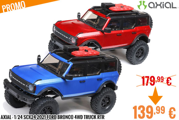 Promo - Axial - 1/24 SCX24 2021 Ford Bronco 4WD Truck RTR