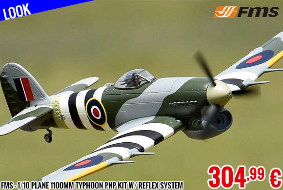 Look - FMS - 1/10 Plane 1100mm Typhoon PNP kit w/ reflex system