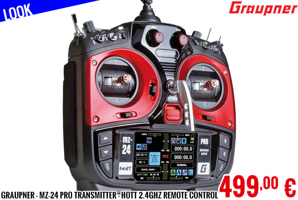 Look - Graupner - mz-24 PRO transmitter - HoTT 2.4GHz remote control