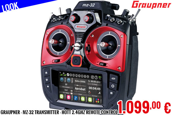 Look - Graupner - mz-32 transmitter - HoTT 2.4GHz remote control