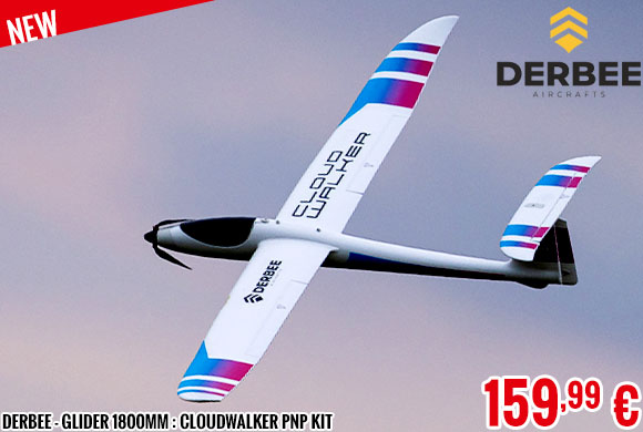 New - Derbee - Glider 1800mm : Cloudwalker PNP kit