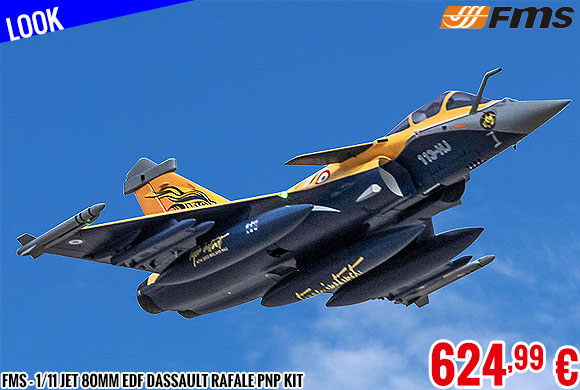 Look - FMS - 1/11 Jet 80mm EDF Dassault Rafale PNP kit