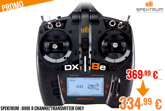 Promo - Spektrum - DX8e 8 Channel Transmitter Only