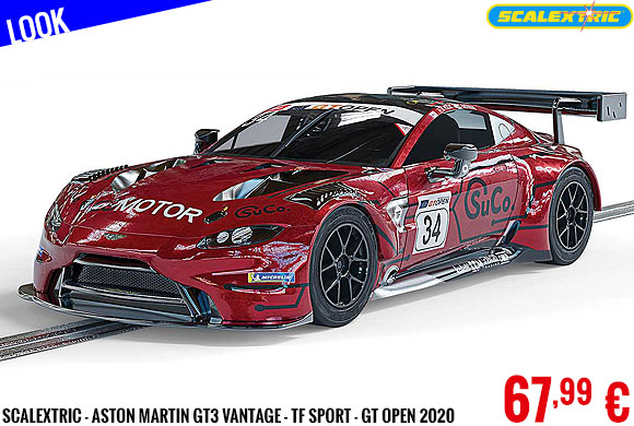 Look - Scalextric - Aston Martin GT3 Vantage - TF Sport - GT Open 2020
