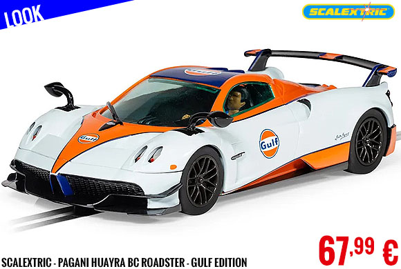 Look - Scalextric - Pagani Huayra BC Roadster - Gulf Edition  