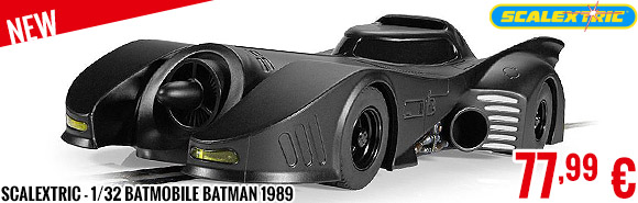 New - Scalextric - 1/32 Batmobile Batman 1989