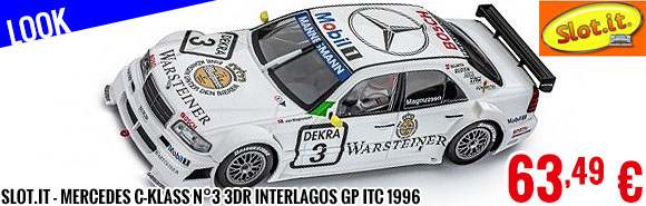 Look - Slot.it - Mercedes C-Klass n°3 3dr Interlagos GP ITC 1996