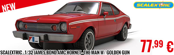 New - Scalextric - 1/32 James Bond AMC Hornet - The man w/ Golden Gun