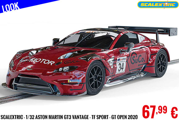 Look - Scalextric - 1/32 Aston Martin GT3 Vantage - TF Sport - GT Open 2020