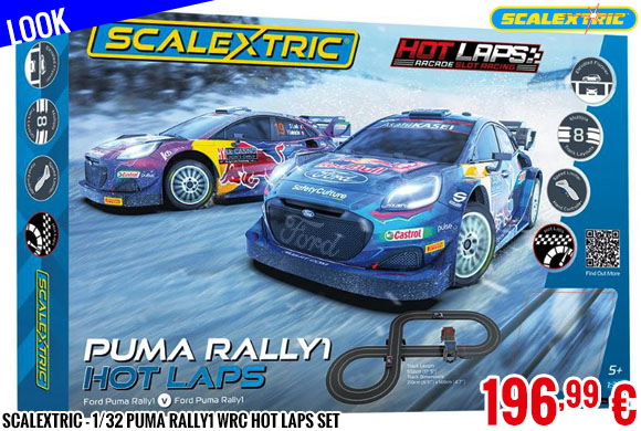 Look - Scalextric - 1/32 Puma Rally1 WRC Hot Laps Set