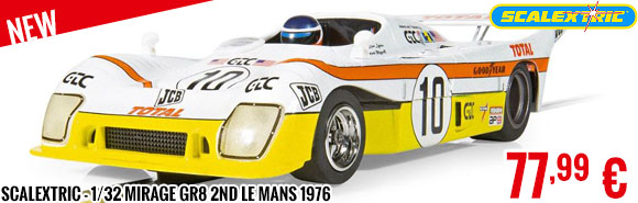 New - Scalextric - 1/32 Mirage GR8 2nd Le Mans 1976